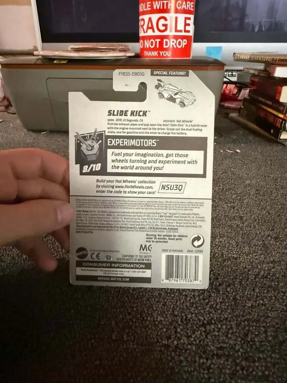 Hot Wheels Experimotors Slide Kick Blue 144/250 8/10